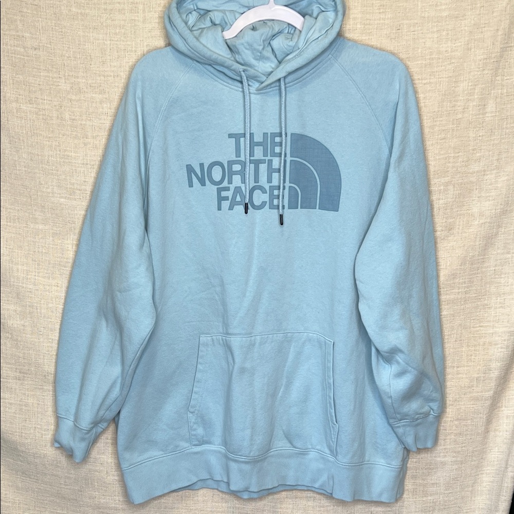 The North Face Powder Blue Logo Pullover Hoodie